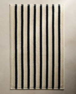 ZARA HOME КОВРИК ДЛЯ ВАННОЙ ИЗ ЖАККАРДА, ЧЕРНЫЙ