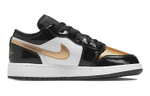 Jordan Kids Air Jordan 1 Low SE "Gold Toe" Sneakers