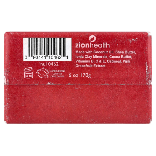 Zion Health, Шампунь с античной глиной, розовый грейпфрут, 70 г (6 унций)