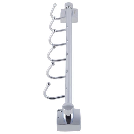 Крючки на планке 6 шт. Besser BS 8223 (41,5х6,5х6,5 см) из нержавеющей хромированной стали