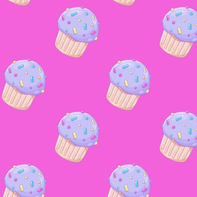 Черничный капкейк, пирожное, кекс, маффин, muffin, cupcake.