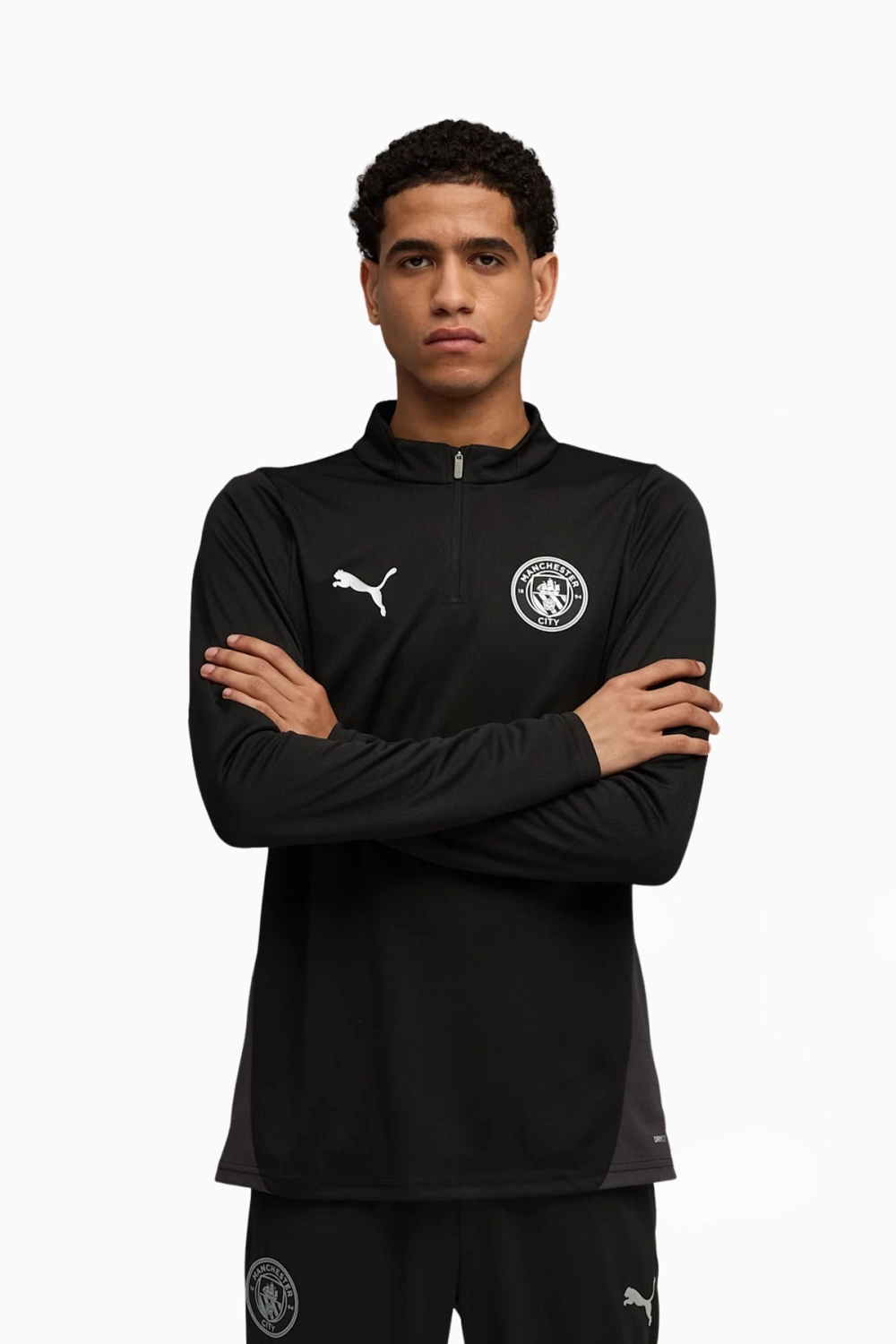 Кофта Puma Manchester City 25/26 Training 1/4 Zip Top - черный