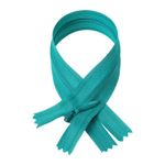 Молния потайная (скрытая) SBS Т3 (3 мм) 1 зам., н/раз., 20 см, S-906, бирюзовый, уп. 50 шт