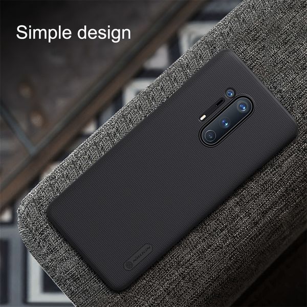 Пластиковый чехол-бампер Nillkin Super Frosted Shield для One Plus 8 Pro (зеленый)