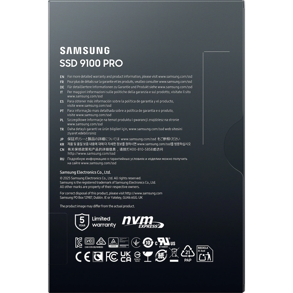 Накопитель SSD Samsung 4TB 9100 Pro (MZ-VAP4T0BW)