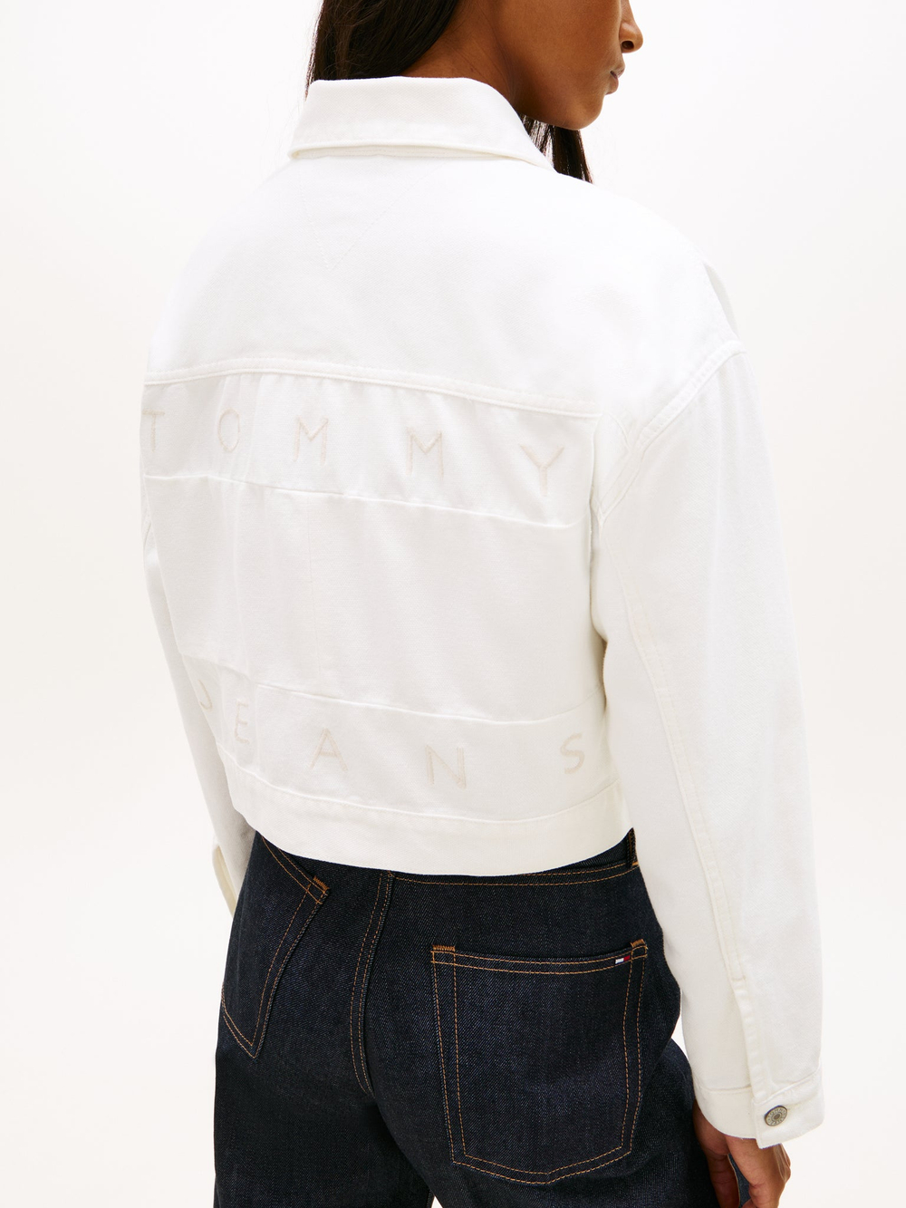 Куртка джинсовая женская TOMMY JEANS OVSZ CROP TRCKR JCKT