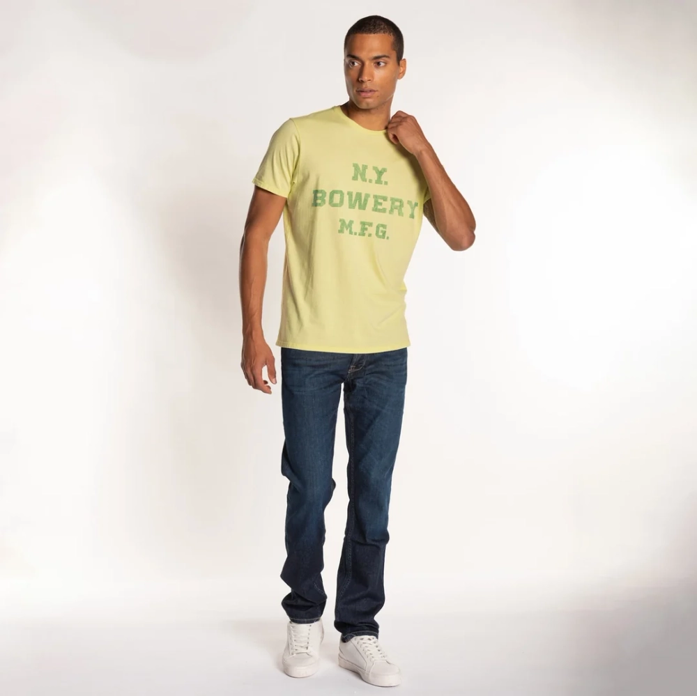 Футболка Bowery NYC "N.Y. Bowery" Vintage Jersey Elfin Yellow