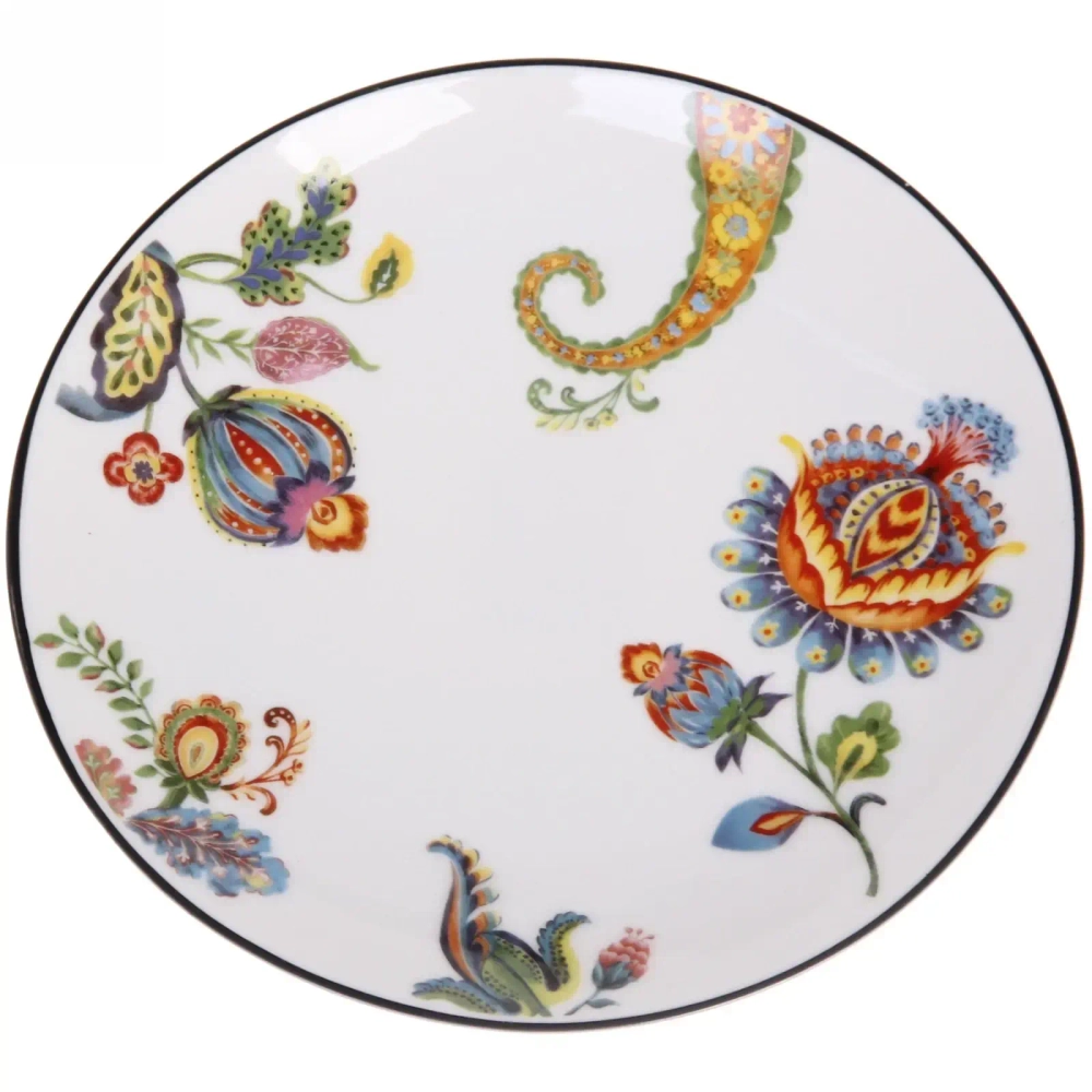 Тарелка керамическая «Paradise flowers» 17,5*1,6см