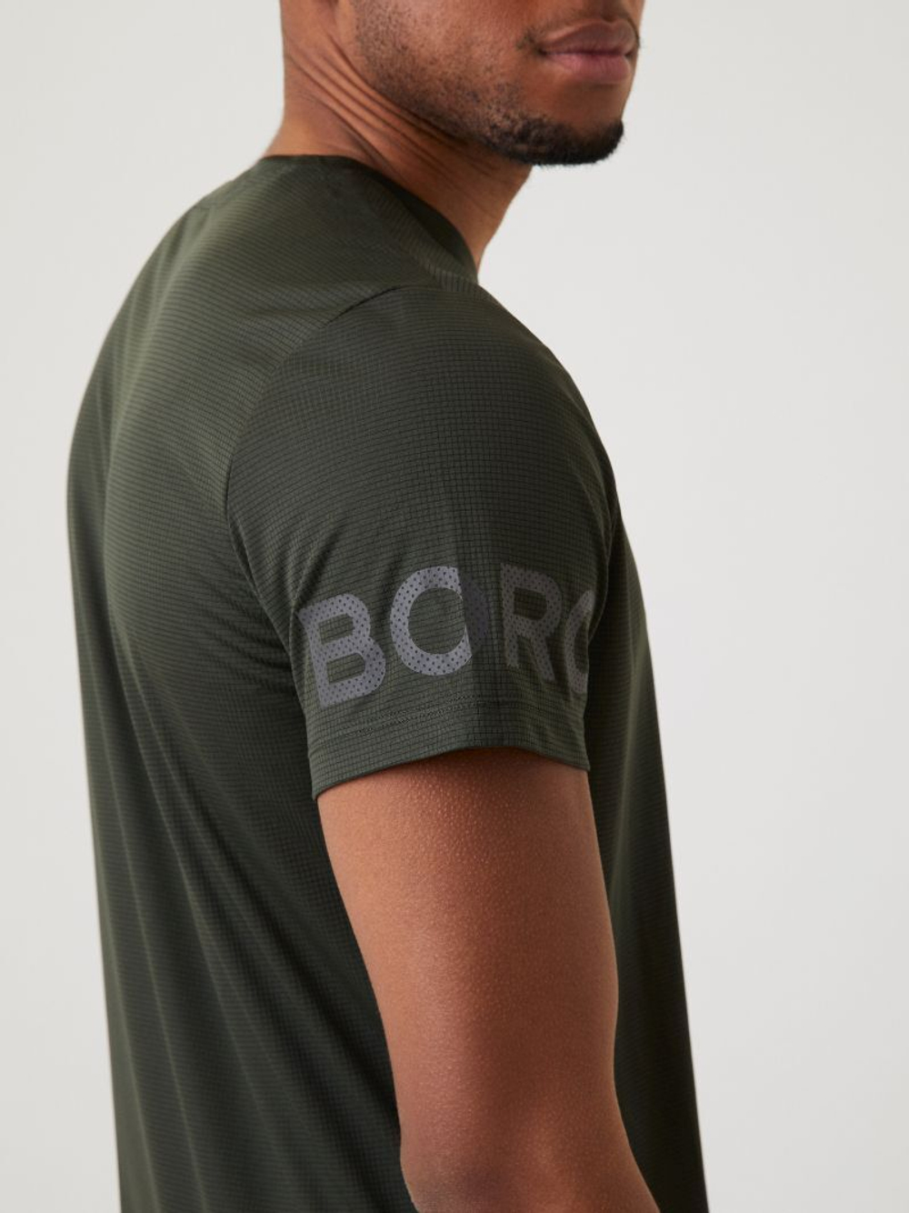 Мужская теннисная футболка Björn Borg Light T-shirt - peat