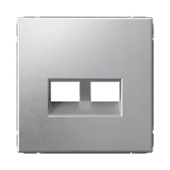 Накладка двойная для информационных функций типа Keystone Systeme Electric ArtGallery Алюминий GAL000390