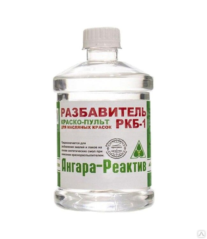 Разбавитель Ангара-Реактив РКБ-1 бутылка ПТЭФ 0,5 л