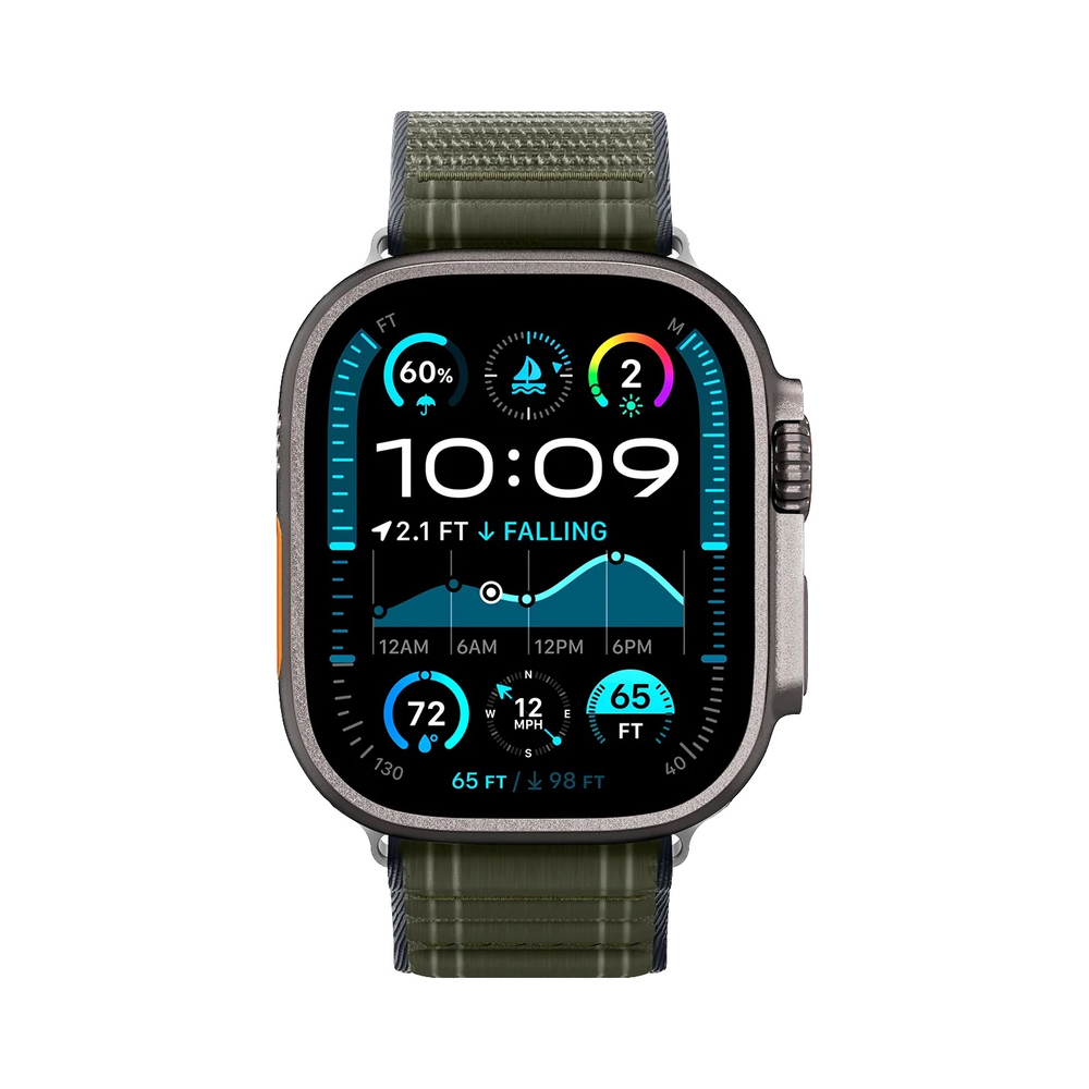 Ремешок Spigen WBF0 Band для Apple Watch 8 / 9 / 10 / 11 / SE / ULTRA (44 / 45 / 46 / 49 MM) зеленый