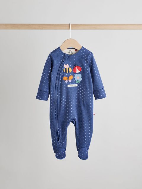 Комбинезон / Cлип для малышей Next AW2-293, 3 шт., Темно-синий, Молочный