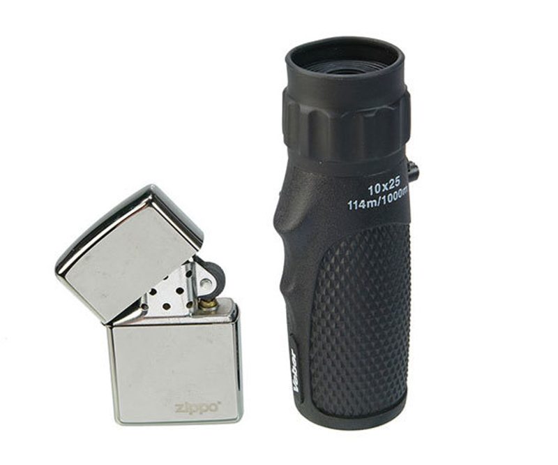 Зажигалка и монокуляр Ultra Sport 10x25
