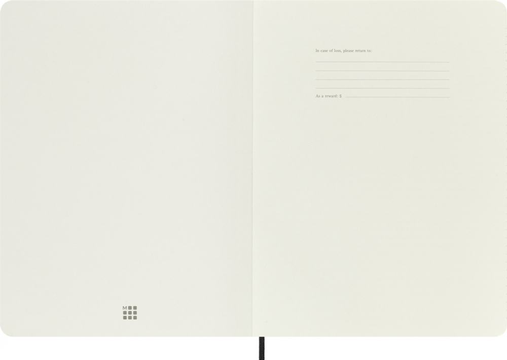 Блокнот Moleskine Classic Soft (QP621) 19х25 см, 192стр. в линейку, мягкая обложка, черный