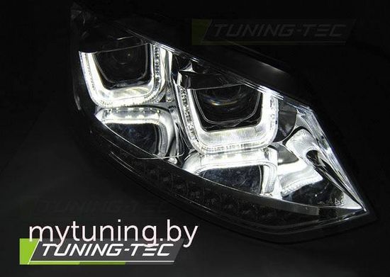Передние фары для Volkswagen Polo V (09-17) Chrome