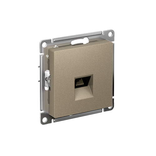 SE AtlasDesign Шампань Розетка компьютерная RJ45, механизм
