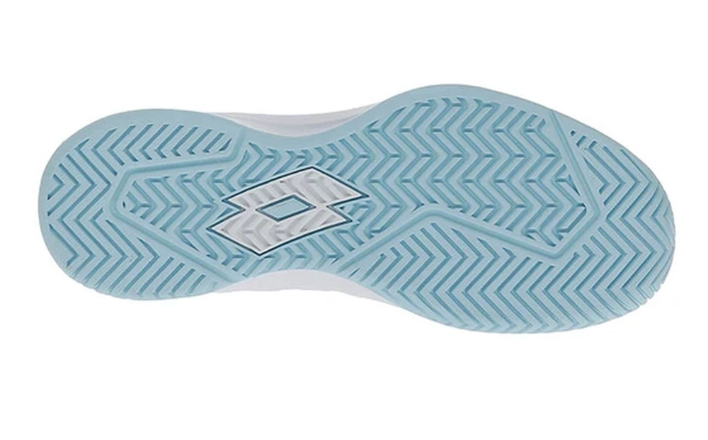 Женские Кроссовки теннисные Lotto Mirage 600 ALR - all white/pacific blue