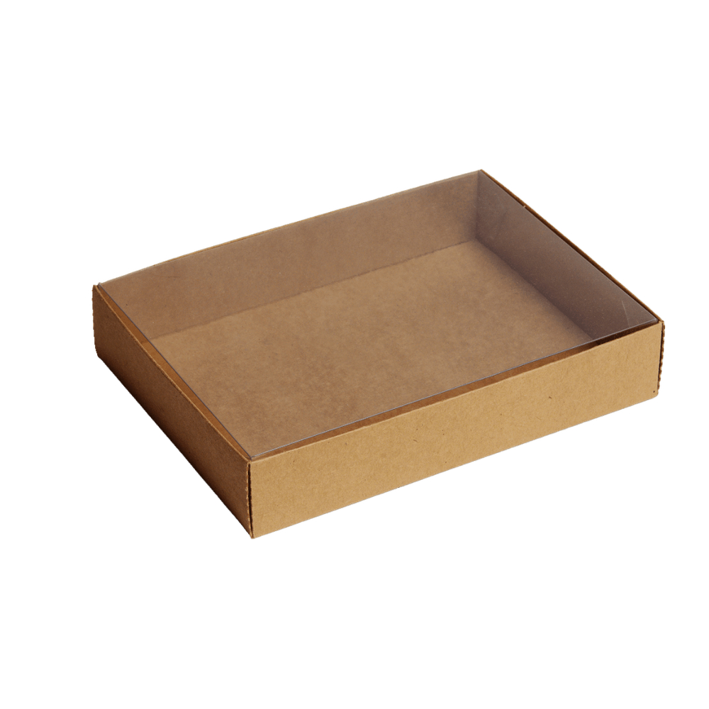Упаковка для конфет с прозрачной крышкой 	140x105x25
