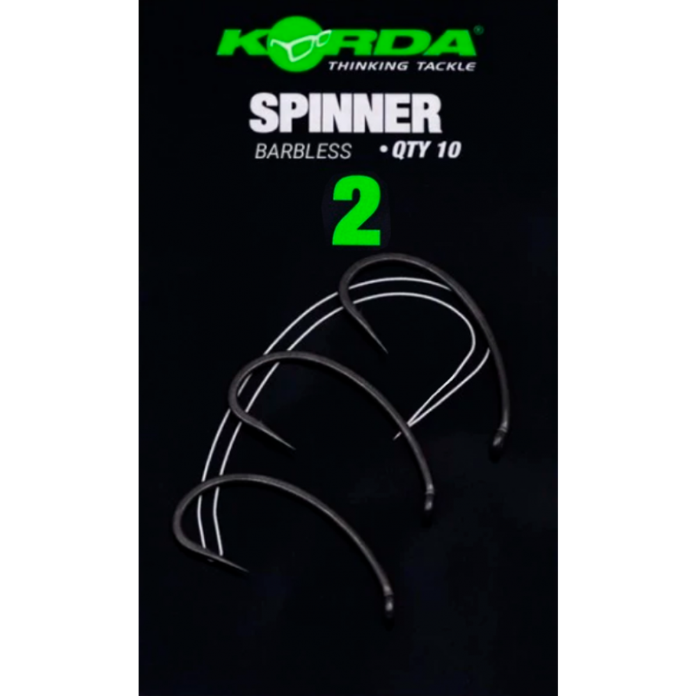KORDA Крючок Spinner B PTFE №2 без бородки 10шт
