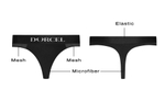 Черные трусики для ношения клиторального стимулятора Panty Lover - size XXL (Размер: XXL) (Цвет: черный)