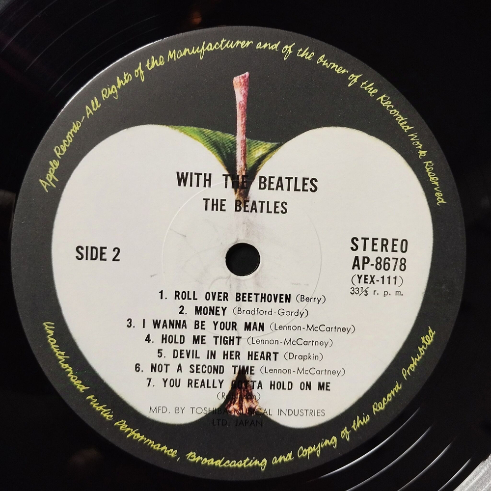 Винтажная виниловая пластинка LP With The Beatles (Japan 1969) (Obi) I Wanna Be Your Man