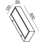 Уличный настенный светильник Outdoor O428WL-L20GF3K