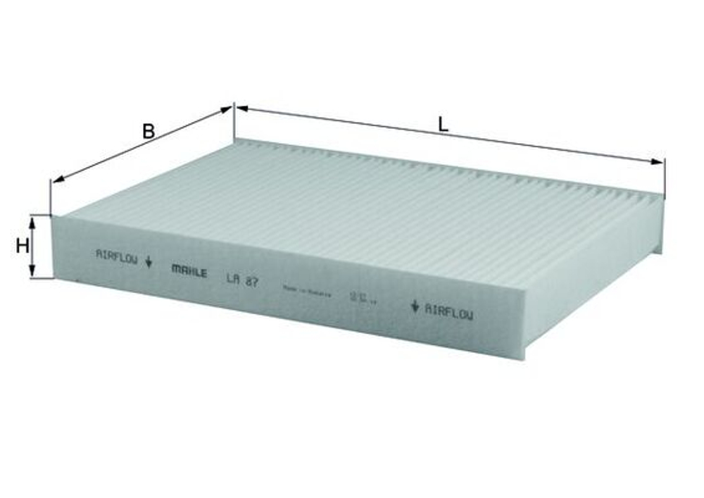 MAHLE - LA87-MAH - Filter, cabin air