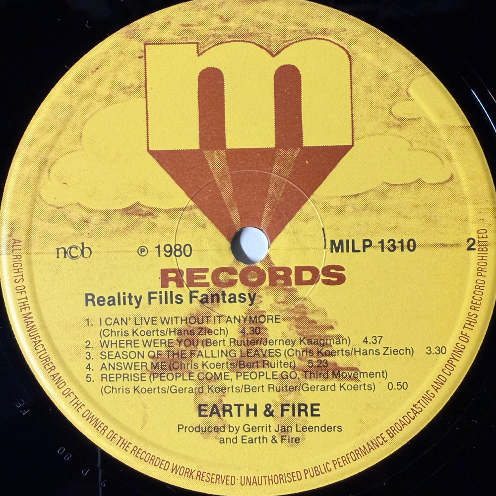 Earth & Fire ‎– Reality Fills Fantasy (Скандинавия 1980г.)
