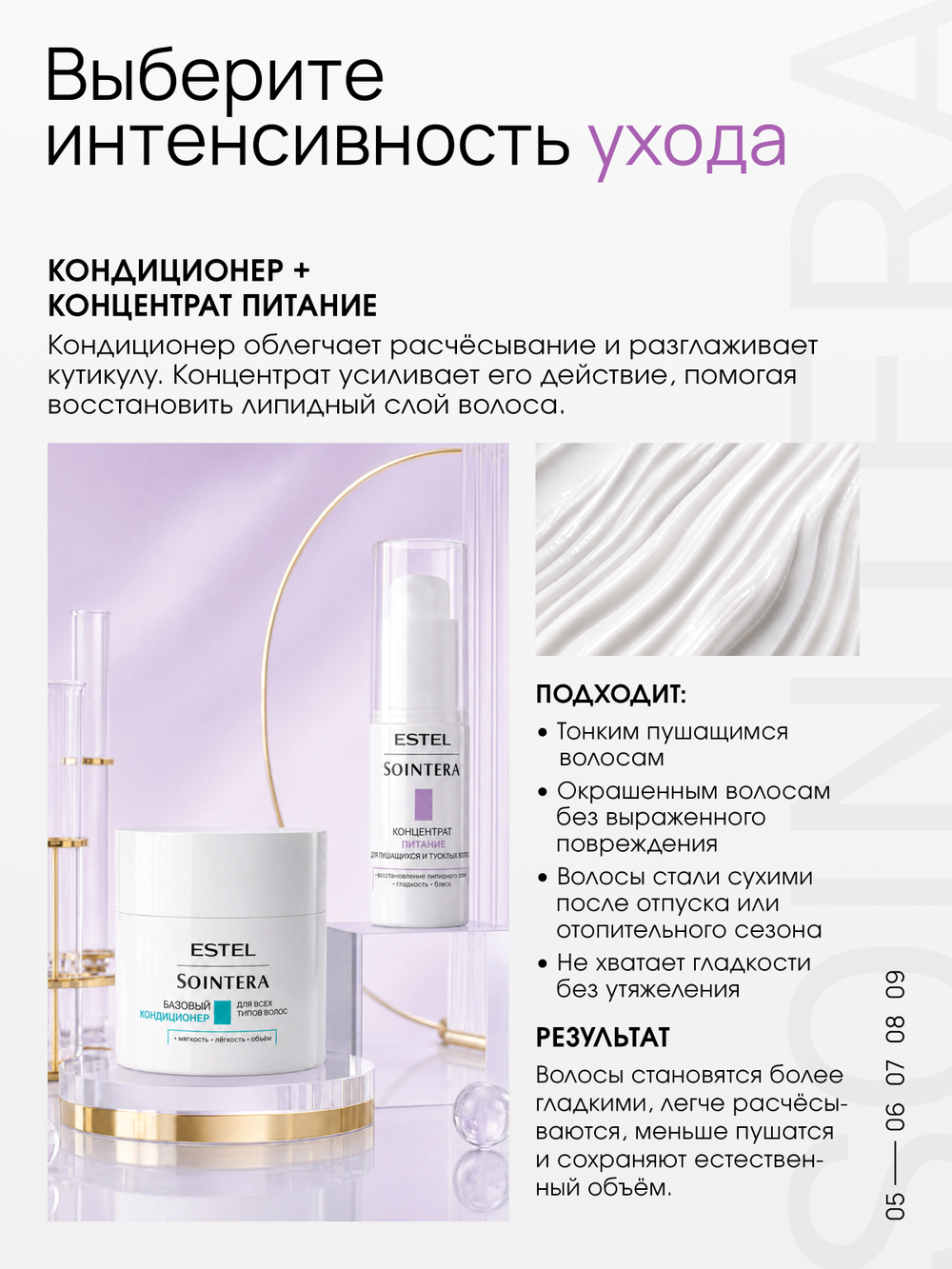 Концентрат "Питание" для пушащихся и тусклых волос ESTEL х SOINTERA