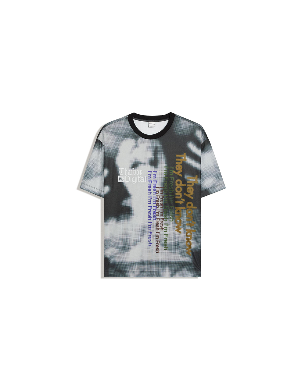 Мужская футболка с коротким рукавом и принтом NTS X THAIBOY DIGITAL, арт. 3938/239 - BERSHKA