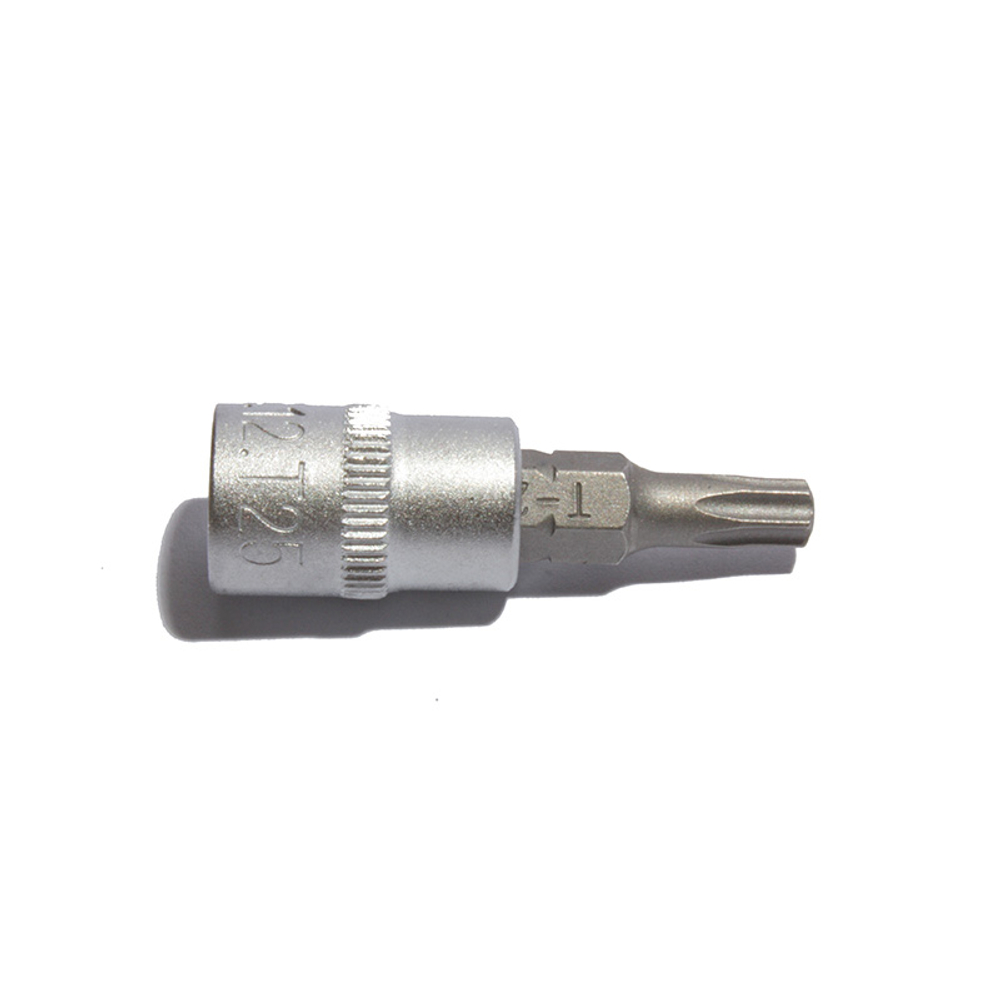 Торцевая головка короткая с битой Torx 1/4" T25, СТАНКОИМПОРТ, CS-14.12.T25