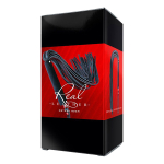 Черная кожаная плеть-флоггер 84см Bior Toys Notabu Real Leather NTB-80704