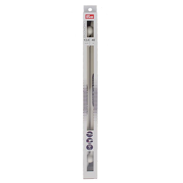 Спицы прямые, Prym Ergonomics ⌀12,0 мм, 40 см