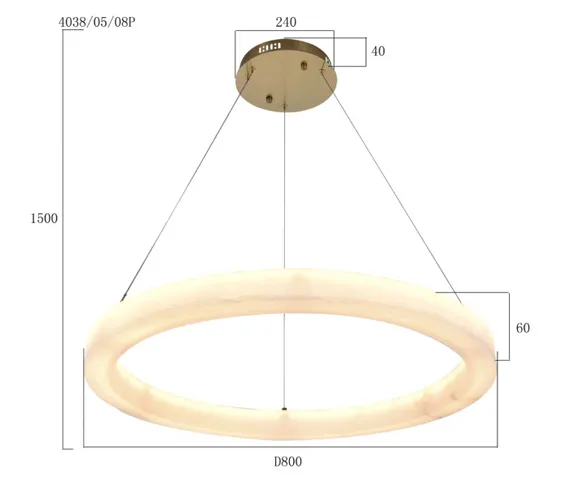 Подвесной светильник Solid Stone 4038/05/08P Stilfort