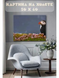 Картина на стену 40 X 50 Птица тупик