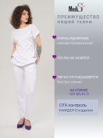 Блуза медицинская женская | Бл-387 либерти люкс/кулирная гладь