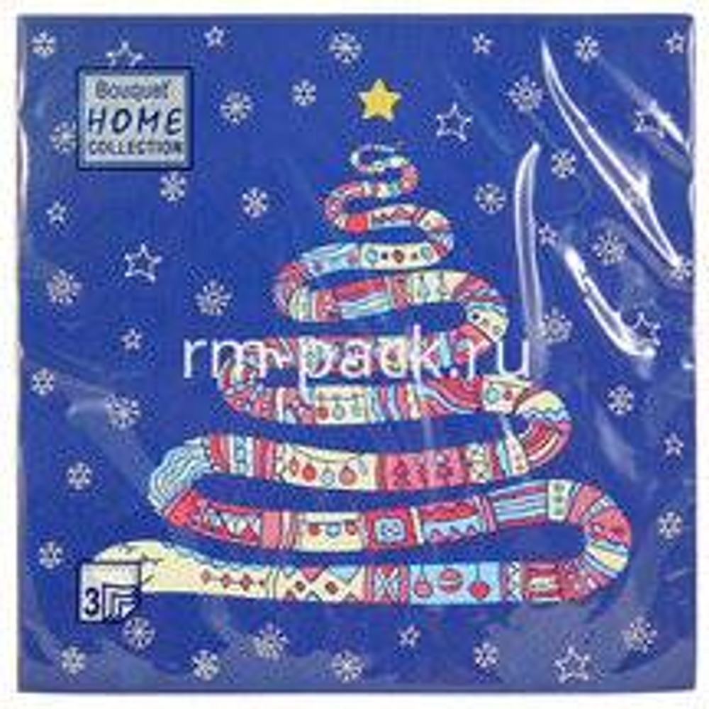 Салфетки 3сл 20л 33*33 Bouquet Home Год змеи,25089*12