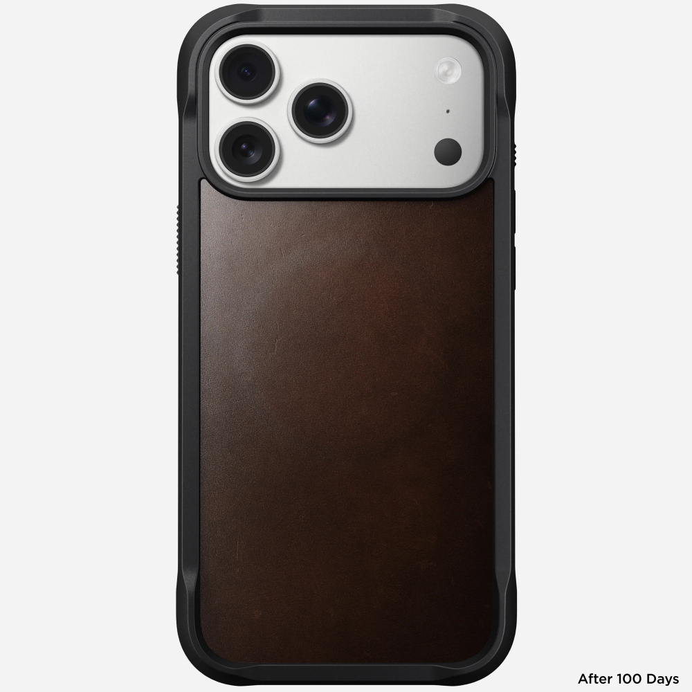 Кожаный чехол Nomad Rugged Leather Case Horween для iPhone 17 Pro Max Rustic Brown