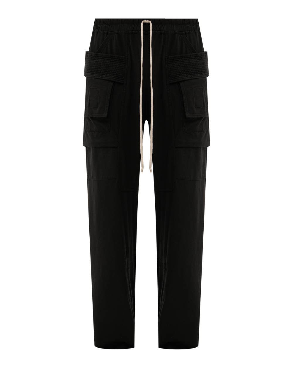 RICK OWENS DRKSHDW БРЮКИ ЧЕРНЫЕ LIDO CREATCH CARGO WIDE DRAWSTRING