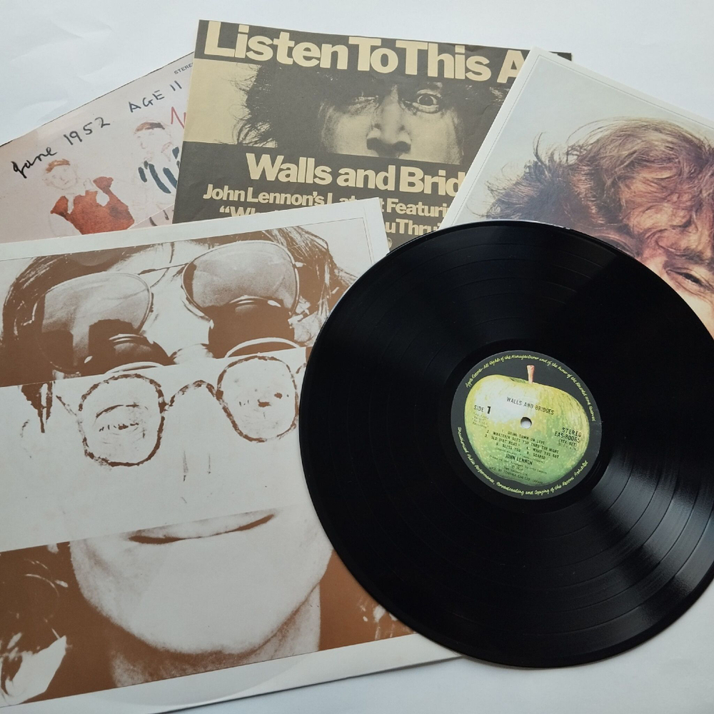 Винтажная виниловая пластинка LP John Lennon Walls And Bridges (Japan 1974) (No Obi) Bless You