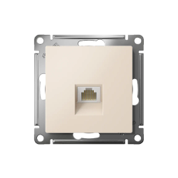 ATLASDESIGN РОЗЕТКА компьютерная RJ45 кат. 5e, механизм, БЕЖЕВЫЙ