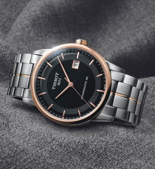 Мужские швейцарские наручные часы Tissot Luxury Powermatic T086.407.22.051.00