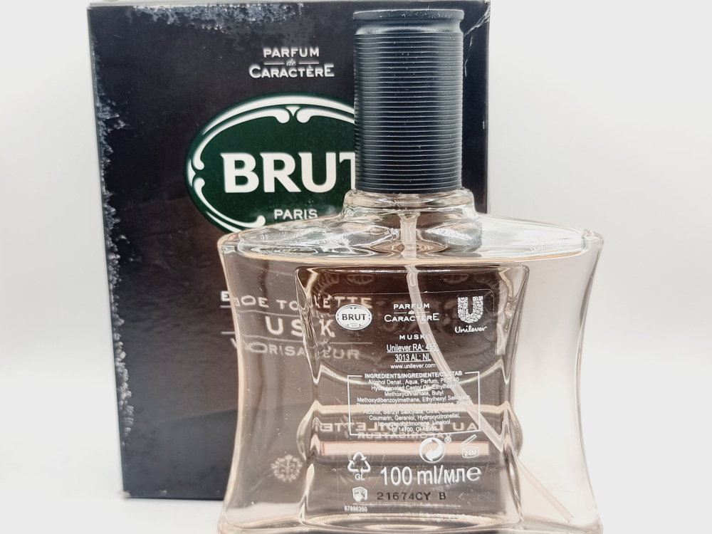 коробка подмята Brut Лосьон после бритья Musk Aftershave For Men 100 мл (Италия)