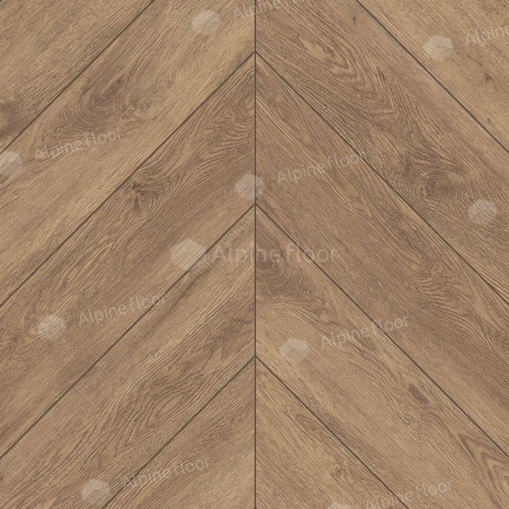 Каменно-полимерная напольная плитка Alpine Floor Шеврон (Chevron) Гевуина ЭКО 18-10