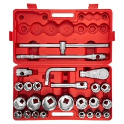 Набор инструментов 26пр, 3/4'' 1''(6гр.)(17,19,21,22,24,27,30,32,33,34,35,36,36-12гр,38,41,46,50мм,1'':55,60,65мм) FORCEKRAFT FK-68262-5