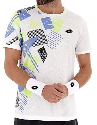 Мужская теннисная футболка Lotto Tech и D5 Tee - bright white