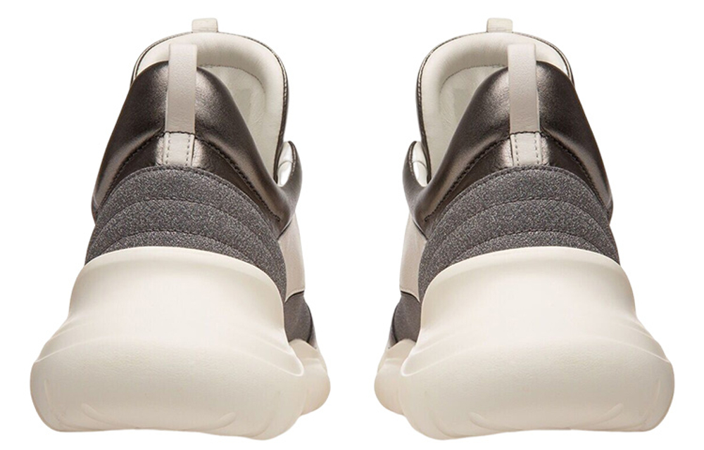 BALLY Claires Leather Low top Sports Casual Shoes Women"s Gray White