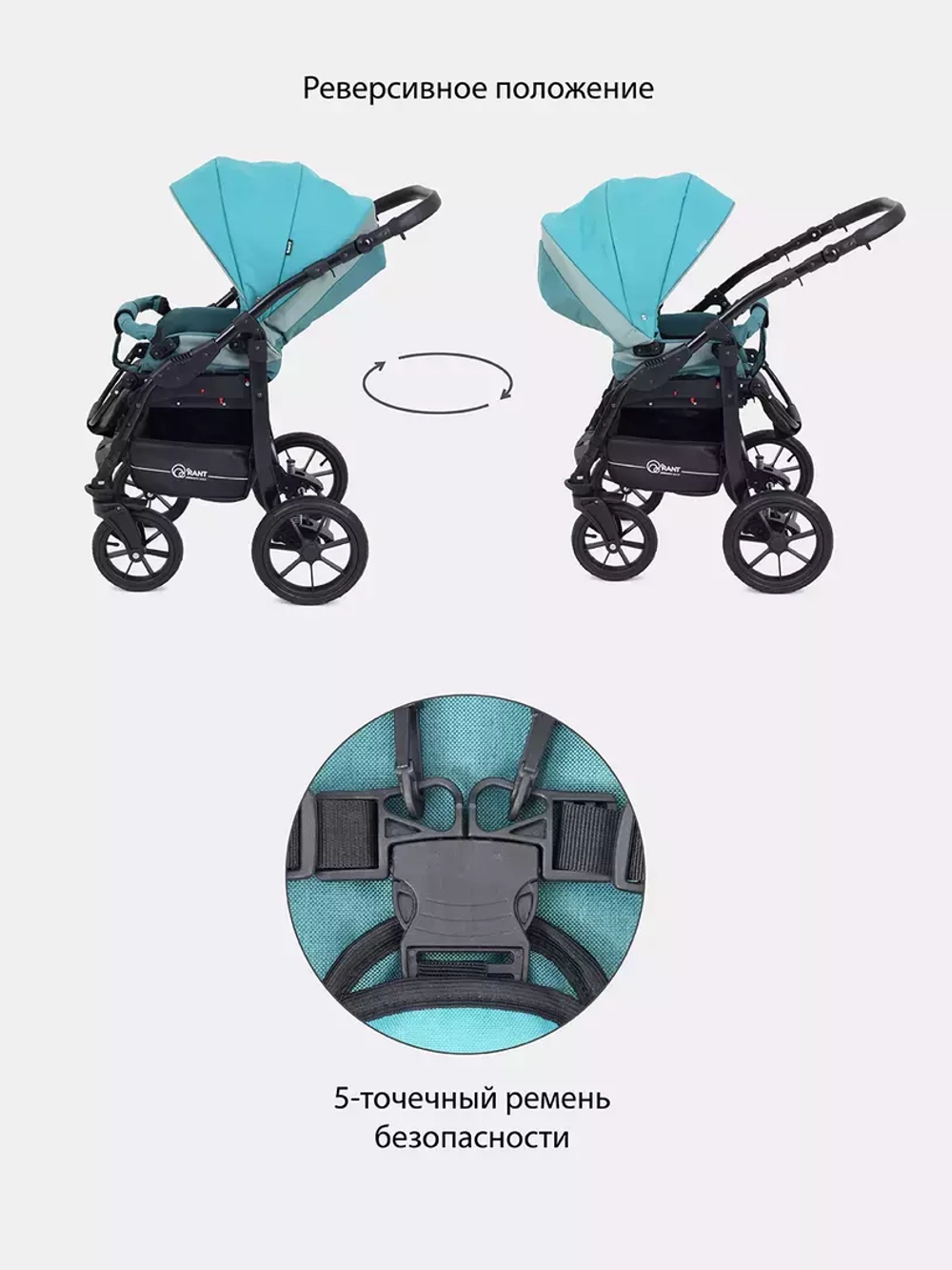 Коляска 2в1 Rant Patio (aquamarine)