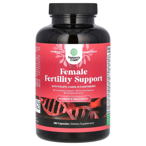 Nature's Craft, Women's Wellness, средство для поддержки женской фертильности, 180 капсул